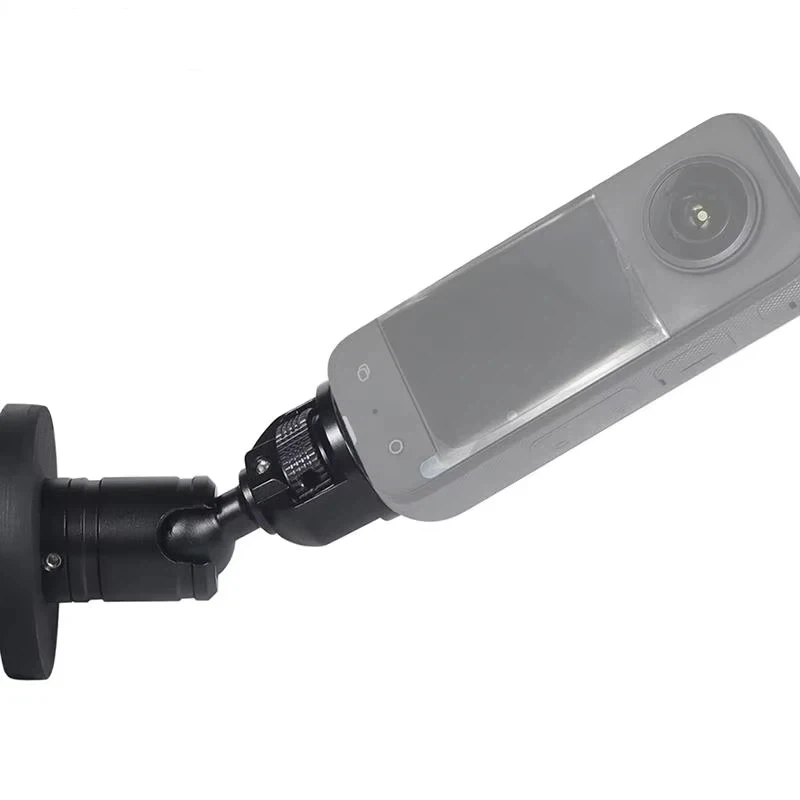 360 قطب الكرة رئيس محول سنادات بالسيارة شفط كأس الهاتف المحمول دعامة حامل ميكروفون حامل مصباح ل Gopro Insta360 OSMO Action