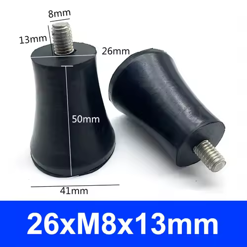 Rubber Adjustable Feet Pad With Screw M6 M8 M10 Table Chair Balck Leveling Foot Pad Furniture Leg Anti-shock Protections - Image 10