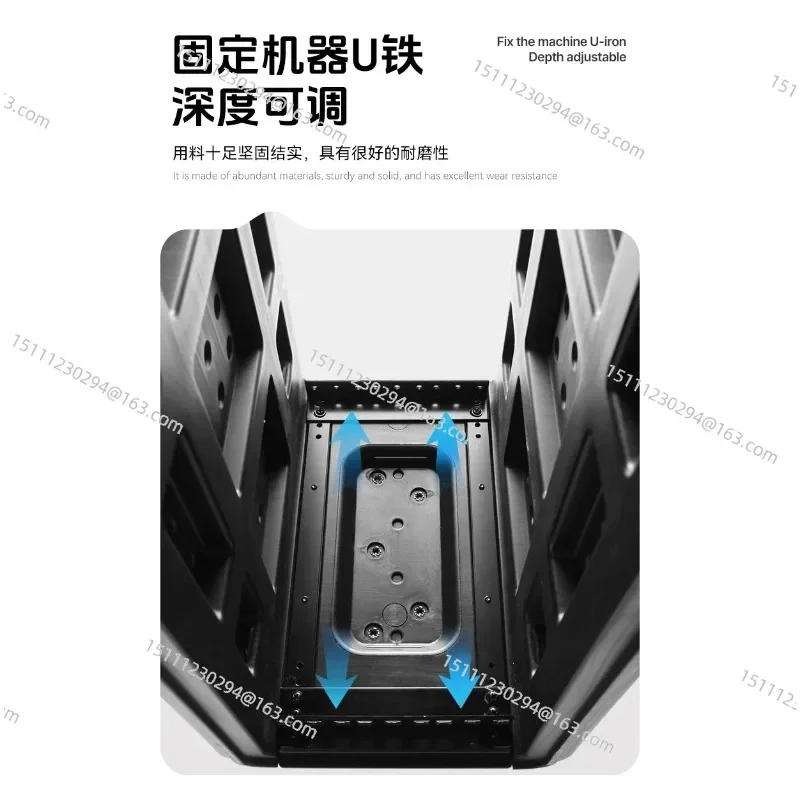 

2U Microphone Flight Case - PE/ABS Shockproof Rack Case for Audio/Video Equipment (Processor Compatible)