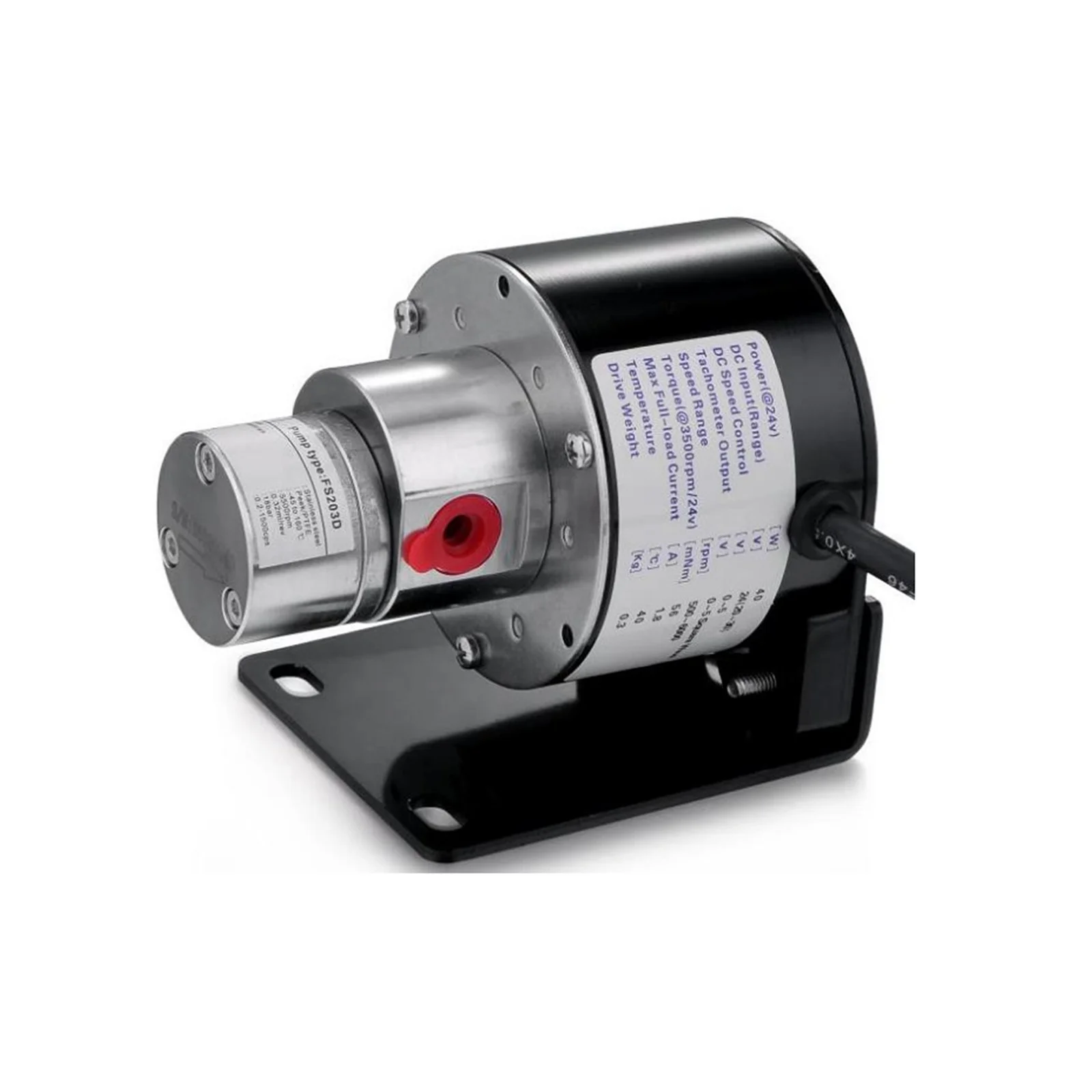 Fluidsmart Micro Water Pump Liquid Sampling Pump 24v Dc Chemical Stainless SS316L Body PEEK Gear Micro Magnetic Gear Pump
