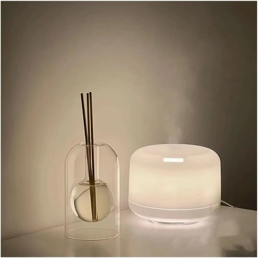 1pc Elegant Flameless Glass AromaRelax Diffuser Bottle - Portable Design for Home & Car, Ideal Essential Oil Vase & Decor Gift 5