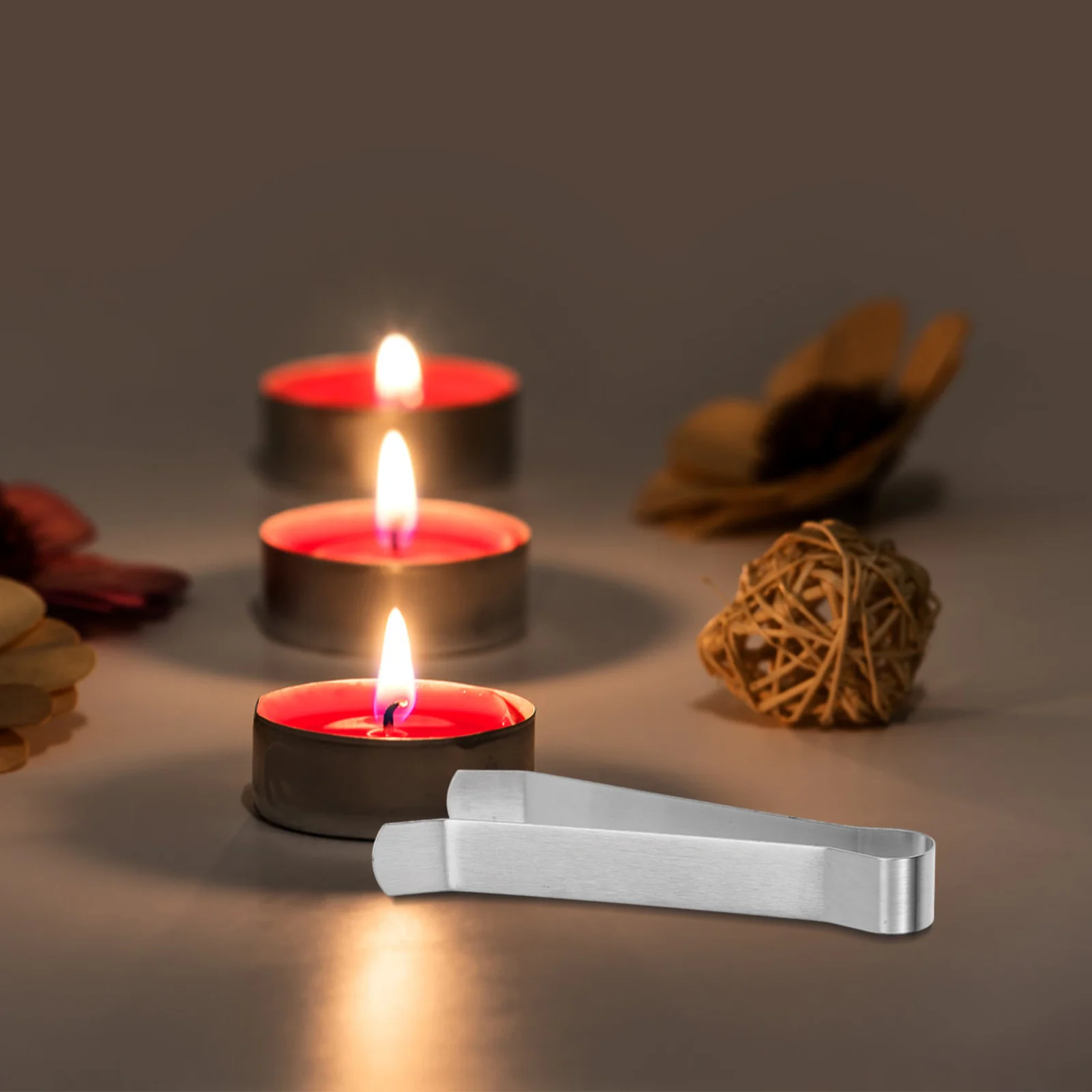 4 قطعة كليب الفولاذ المقاوم للصدأ الفتيل المعدني المشبك لآمنة إطفاء الحريق المشبك استخدام لهب طفاية أداة