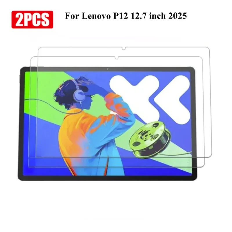 2PCS For Lenovo Tab P12 12.7 TB-373FU TB-375FC 2025 TB-371FC 2023 XiaoxinPad Pro Tempered Glass Screen Protector Protective Film