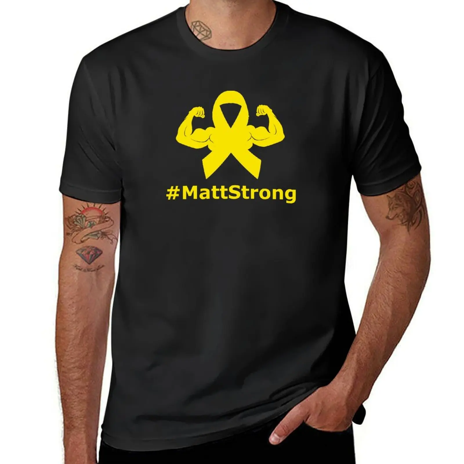 #MattStrong - Muscle Sarcoma Cancer Ribbon T-Shirt plus sizes customs design your own mens t shirts pack