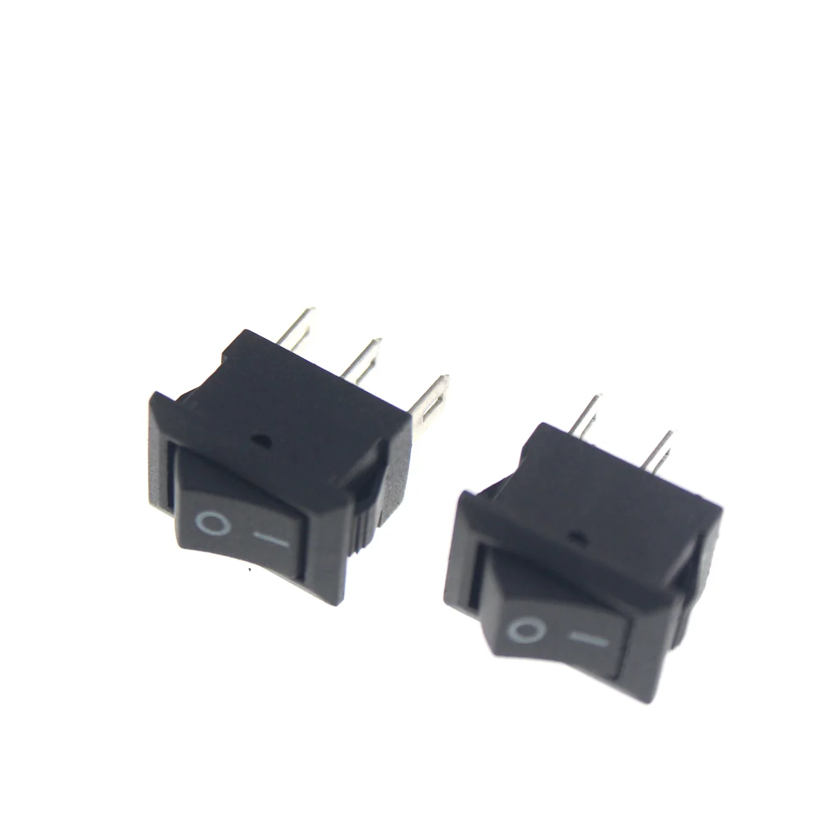 20Pcs Push Button Switch 10x15mm SPST 2Pin 3A 250V KCD11 Snap-in On/Off Boat Rocker Switch 10MM*15MM Black Red and White