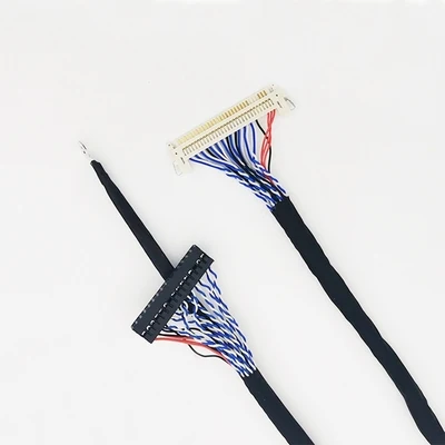 

FIX-30-S8 Universal LVDS Cable FIX 30Pin 2ch 8 bit w/ lock ground wire for 17''-24'' LCD Controller Panel Monitor
