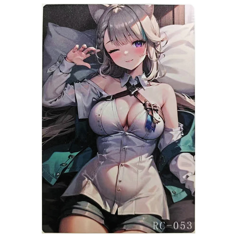 Anime Goddess Story Rare A6 Size RC Collectible Card Elysia Nezuko Hyuga Hinata Sexy Miku Hu Tao Toy for boy Birthday Present