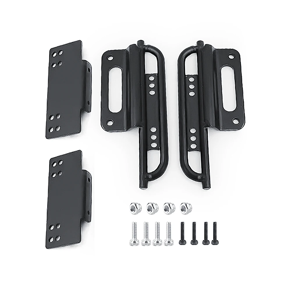 YEAHRUN Metal Side Pedal Rock Sliders for Axial SCX24 Deadbolt Chevrolet Wrangler Gladiator Bronco 1/24 RC Crawler Car Model