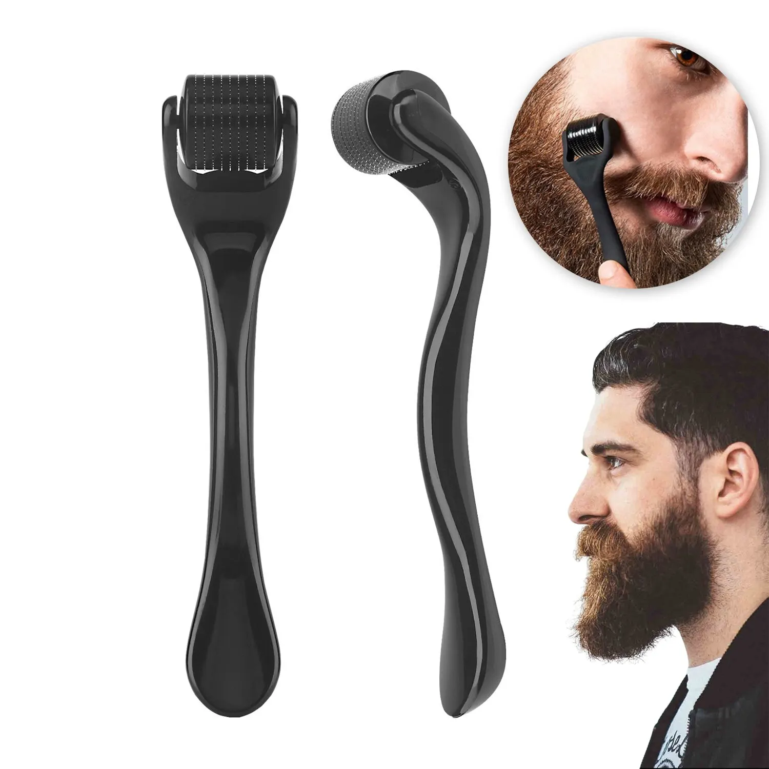 Rodillo Derma 540 para el Cuidado de la Piel, Micro Rodillo Derma Profesional para el Crecimiento del Cabello, Barba y Belleza Facial