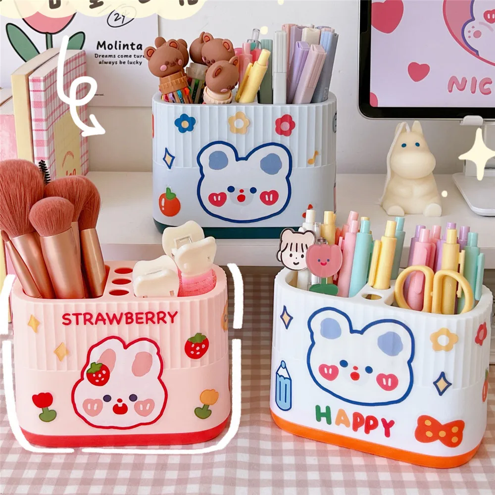 2023 New Pens Organizer Refrigerator Pen Holder Creative Tube Sweet Pencil Case Large-capacity, Desktop Organizer Storage Kawaii