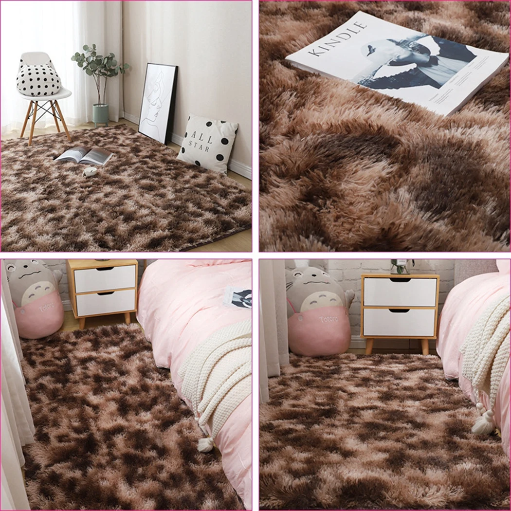 Area Rug Floor Mats 40*60cm Parts 1pcs Accessories Carpet Rectangular Replacement Tie-Dye Bedside Coffee Table