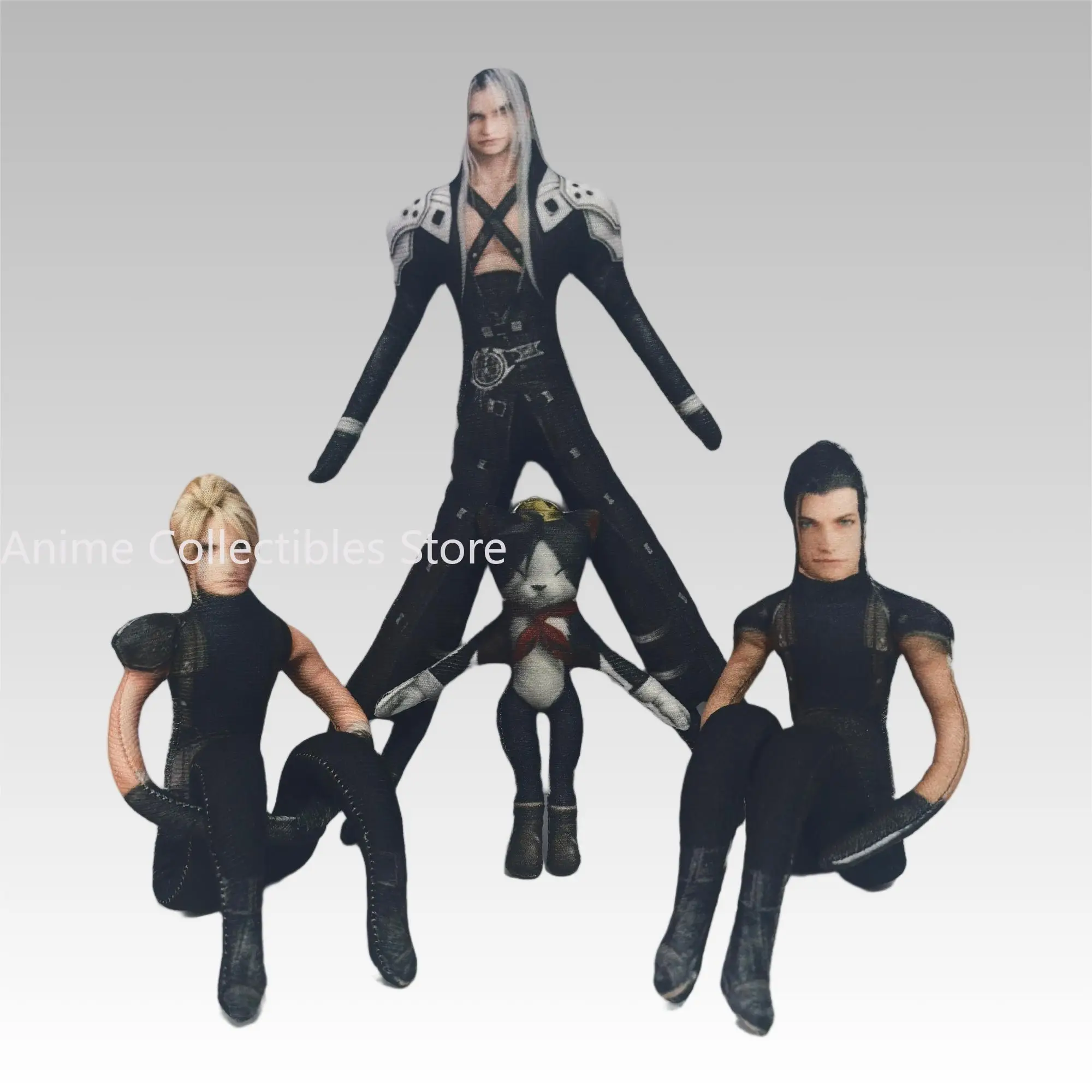 Anime Cloud Strife Tifa Lockhart Abstract Doll Built-in Skeleton Figure Collectible Anime Game Model