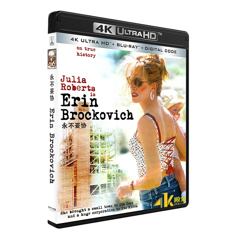 

Erin Brockovich (2000) 4K UHD Blu-ray Disc DTS-HD MA 5.1 English Mandarin characters Dolby Vision