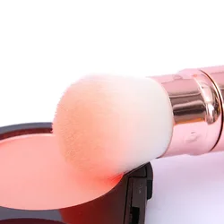 Portable  Single Makeup Retractable Powder Mini Makeup Brush With Cover Makeup Tool Soft Hair Beauty Blush Tool