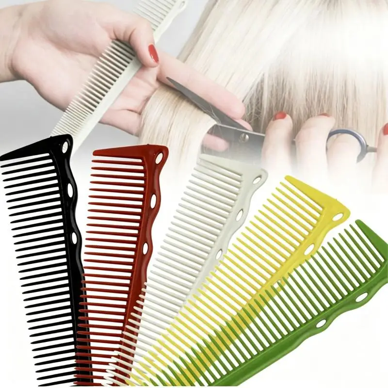 1Pcs Barber Cutting Comb Dual Density Teeth Anti Static Plastic Hair Comb Professional Salon Home Hairdressing Styling Tool