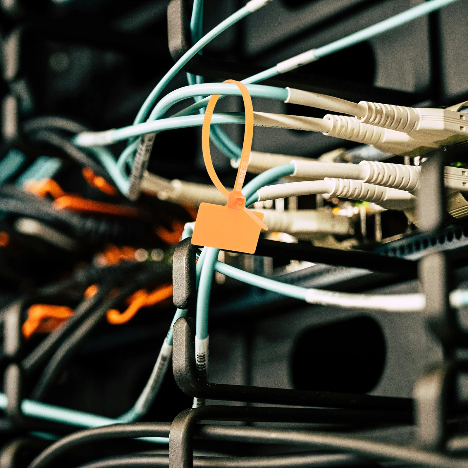 250 قطعة علامات بمناسبة الذاتي قفل النايلون مقاوم للماء رباط للكابل تسميات للكتابة سلك تحديد علامات للتنظيم #2