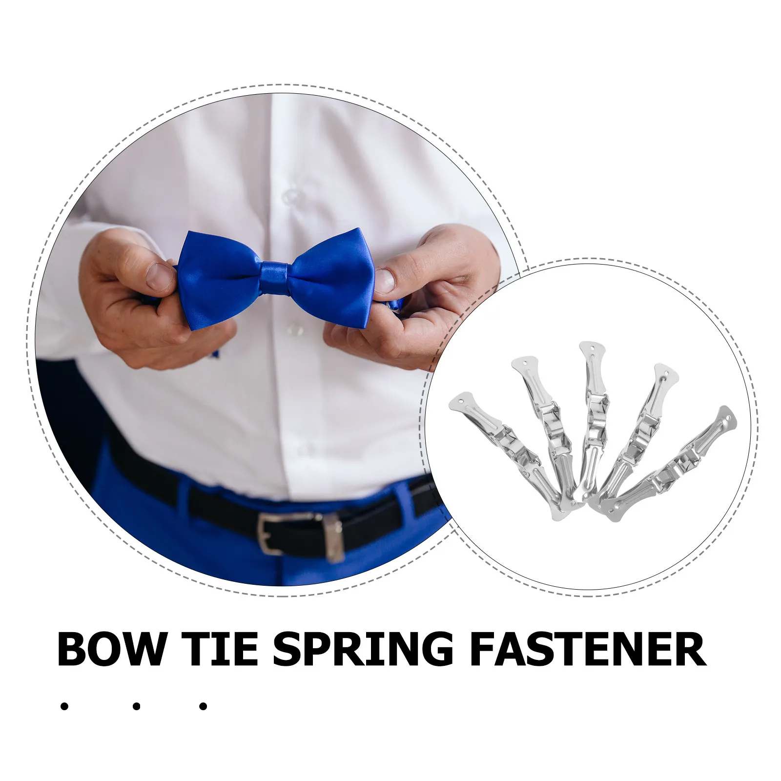 10Pcs Metal Tie Clips Spring Clamp Necktie Fastener 7Cm Dress Clip Ideal Business Wedding Formal Apparel Accessories Decorative view 4