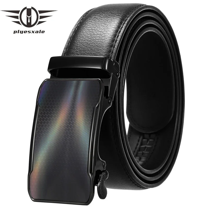 

Plyesxale Genuine Leather Belt Men Luxury Brand Male Colorful Automatic Buckle Belts For Men High Quality cinturon hombre G482