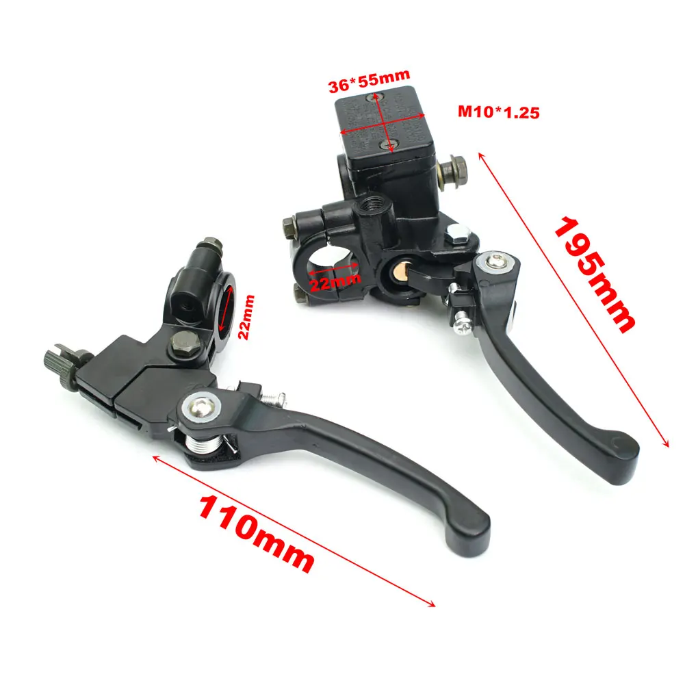 22mm Folding Handle Brake Pump Hydraulic Pump Clutch Lever For 50cc - 250cc CRF KLX TTR Apollo 125 ATV Dirt Pit Bike Motocross