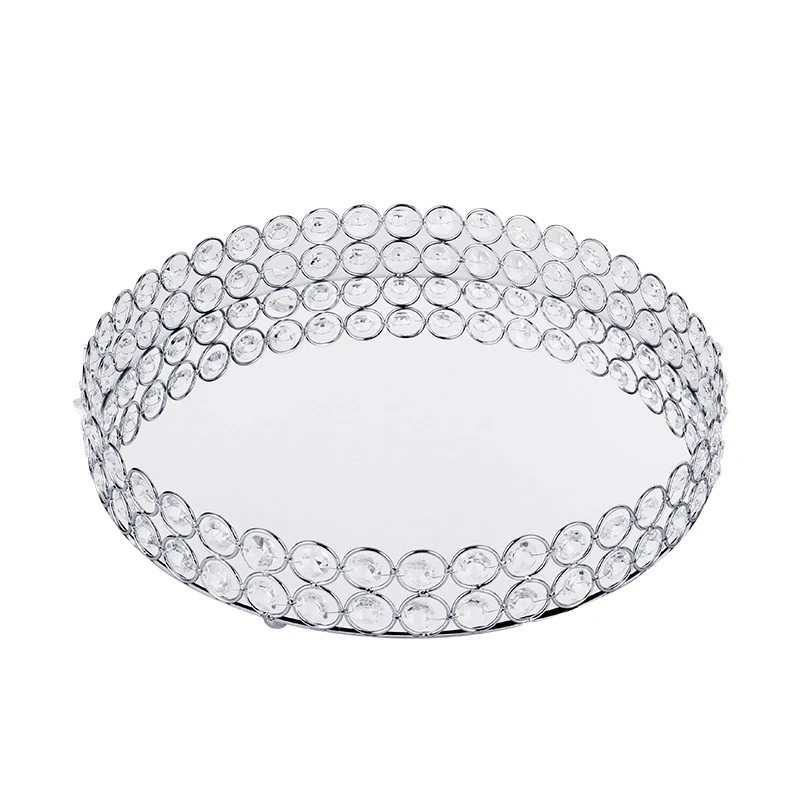 Abwr-suporte de bolo cestas de armazenamento de cristal caixa simplicidade organizador de casa para jóias colar sobremesa prato bandeja decorativa