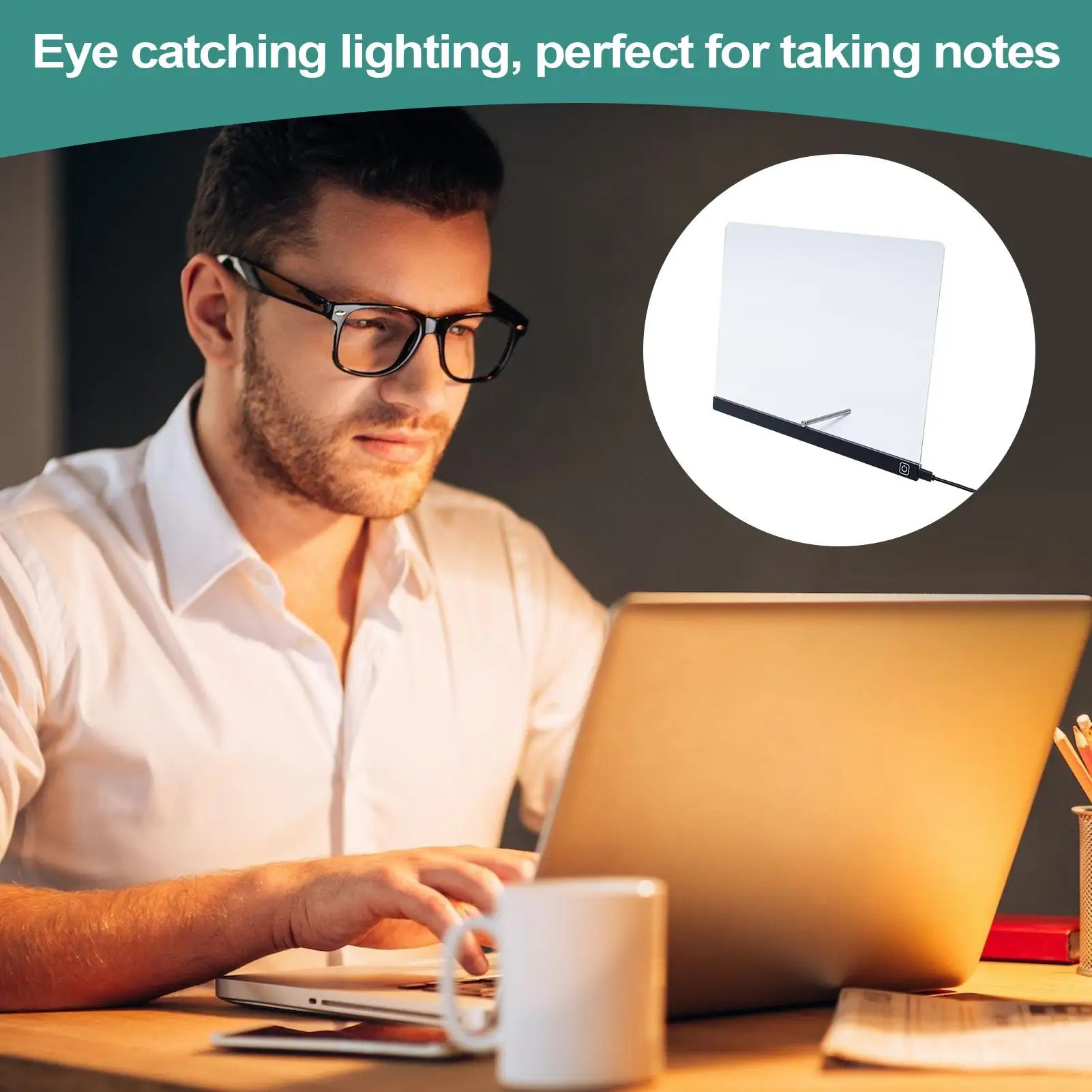 Light Up Boards To Write On Acrylic Led Message Boards Rewritable Acrylic Notepad Glow Memo Note For Home Crafts Games Practice