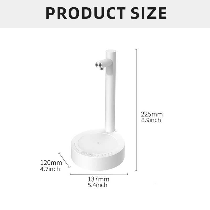 ABS-Tischwasserpumpe, geeignet für 5-Gallonen-Flaschen-USB-Ladesystem