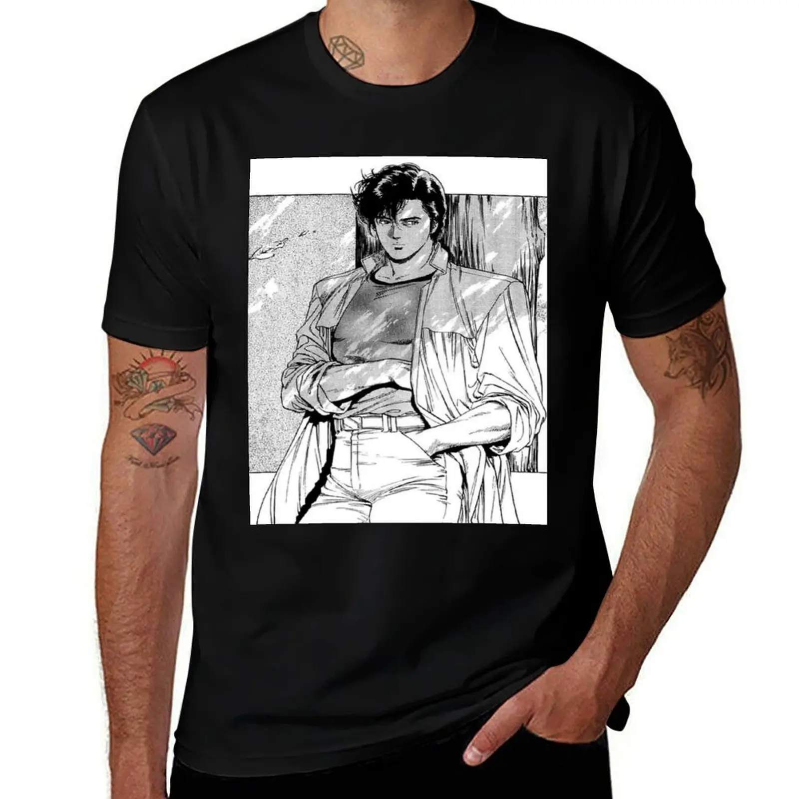 

City Hunter - Ryo Saeba T-Shirt summer 2025 graphics summer tops heavy weight t shirts for men