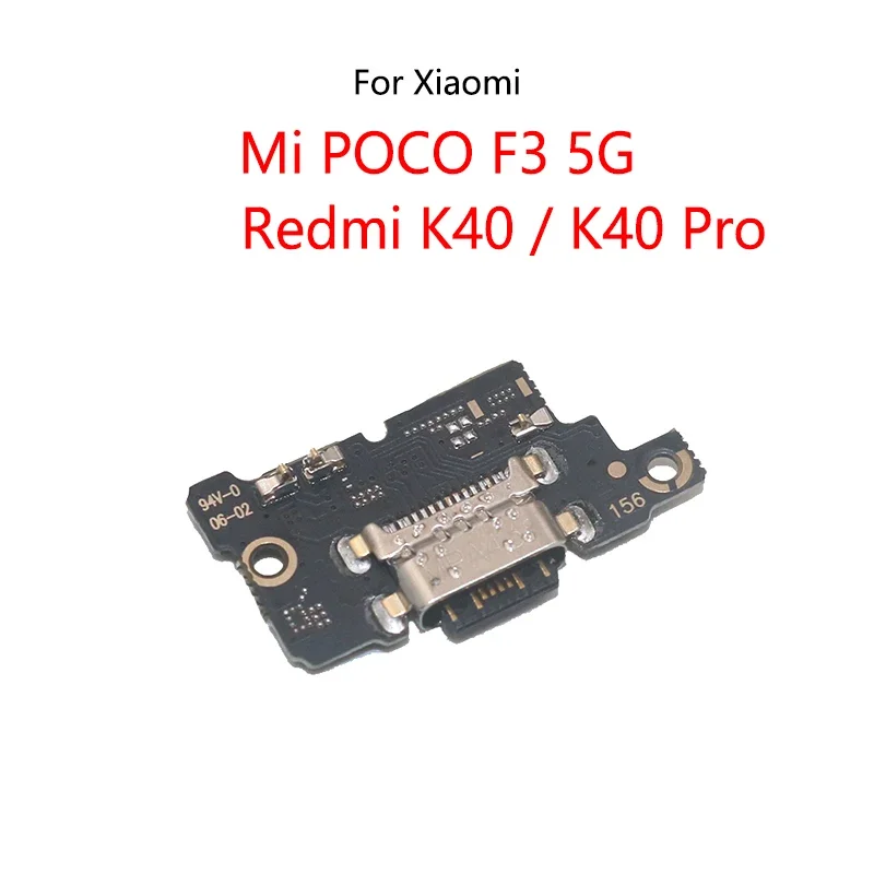 Pop For Xiaomi Mi Poco F3 Pocophone / Redmi K40 Pro USB Charging Dock Port Socket Jack Connector Charge Board Flex Cable