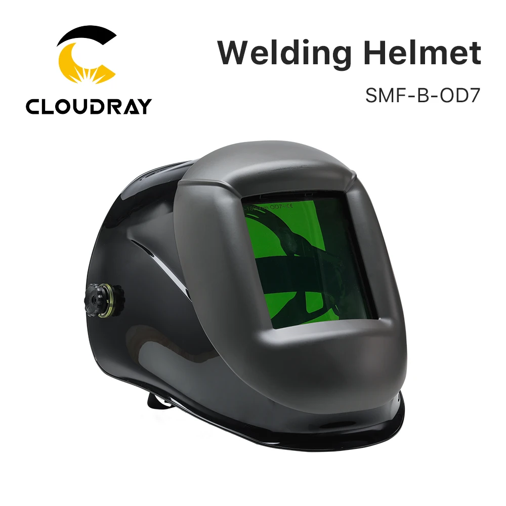 Casco de soldadura de seguridad láser Cloudray 190-450nm y 900-1800nm OD7 + láser UV YAG de fibra para máquina cortadora de soldadura láser