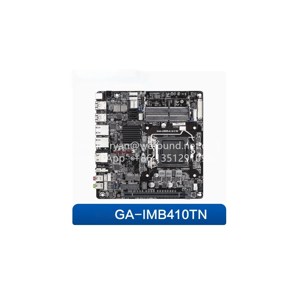 

Разъем GA-IMB410TN LGA1200 для Intel core i9/i7/i5/i3, двухканальный DDR4 2666/2933 МГц, 2 x So-DIMM