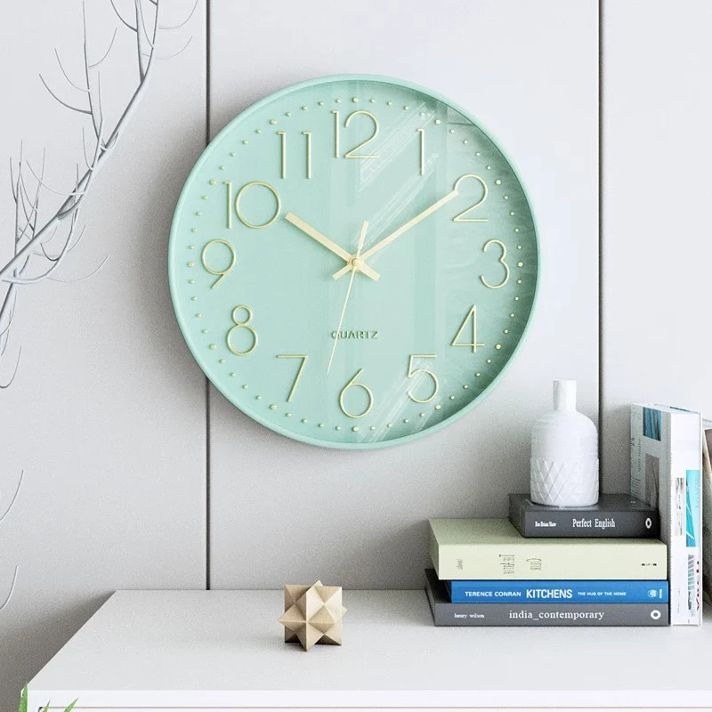 Luxury Minimalism Wall Clock Living Room Study Home Decor Silence Fashion Wall Clock Modern Roundness Reloj De Pared Sala