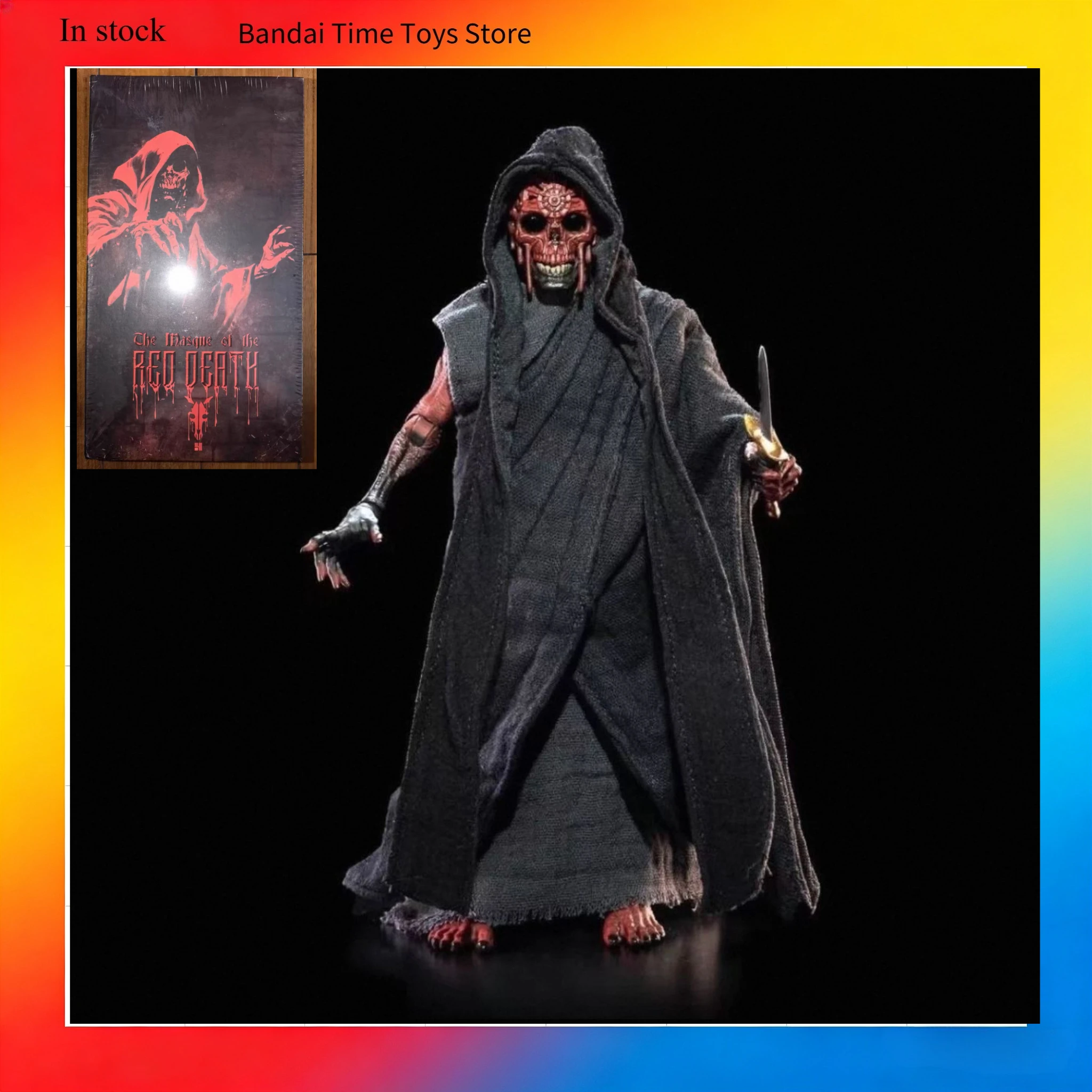 

Four Horsemen Studios Genuine Figura Obscura Series The Masque of The Red Death Red Death Demon's Mask "Black Robe" Edition