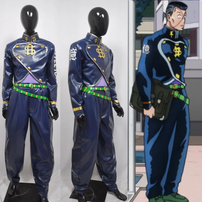 Part 4 Diamond is Unbreakable Nijimura Okuyasu Nijimura Outfit Uniform Anime Cosplay Costume Halloween Theme Party