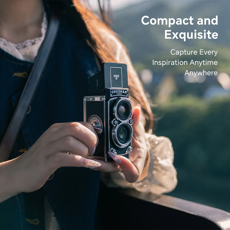 CHUZHAO M1 TLR Digital Camera Retro Vintage Y2K Style 12MP 1080P Film-like Portable CCD Camera Ideal Photography Gift for Beginn view 2