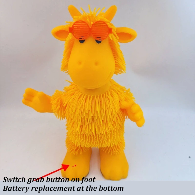 Juguetes eléctricos creativos, muñecos bailando de jirafa, juguete para niños, columpio Vocal, juego suave, divertidas ideas para regalos de Navidad para niñas