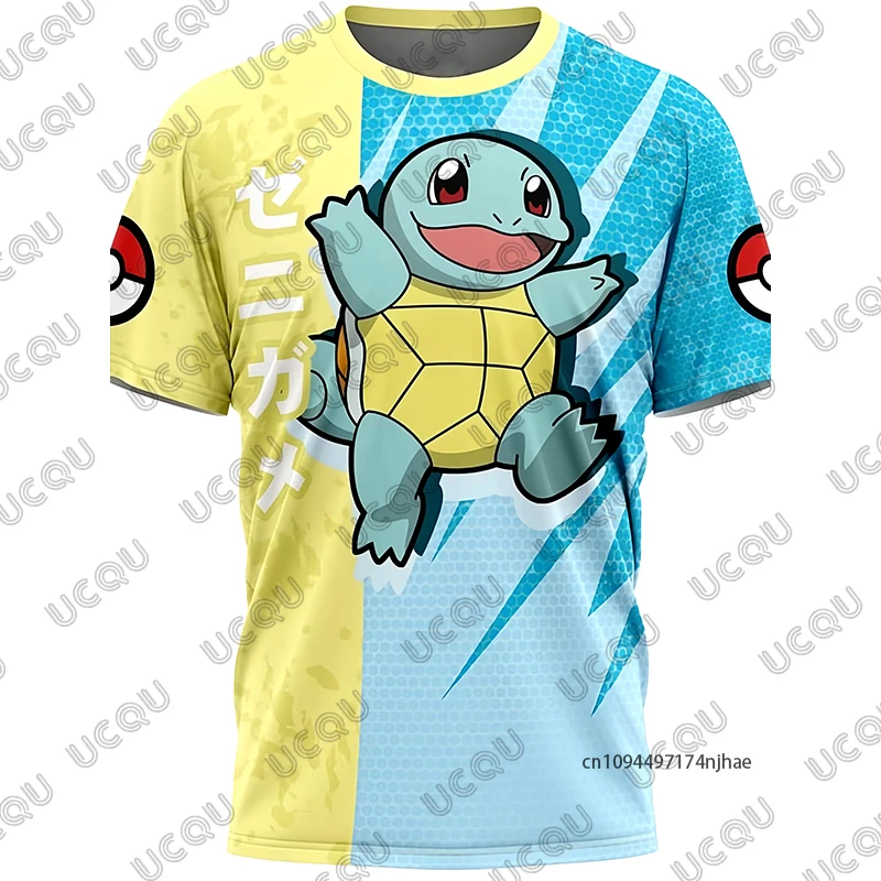 Kinder-T-Shirt, Sommer, neues Pokémon Gengar Cartoon-Print-T-Shirt für Herren und Damen, kurzärmelig, Cosplay-T-Shirts, lässig