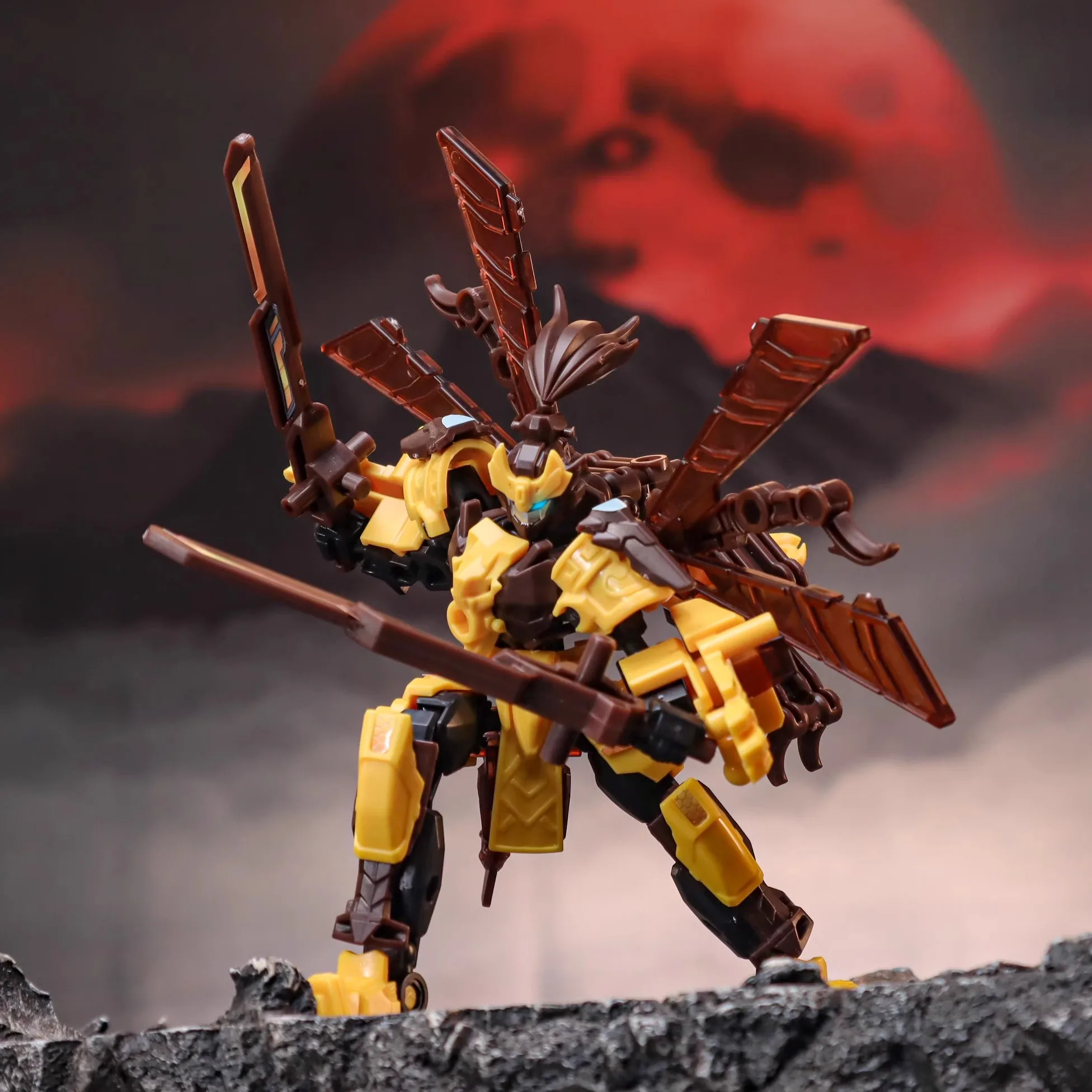 Mecha chinois Soul 2e balle trois royaumes Transformable combiné modèle d'assemblage infini, peinture sur le thème de DianWei