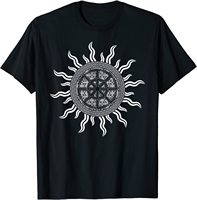 Double Kolovrat Slavic Heritage Sun God Deity Symbol T-Shirt. Summer Cotton O-Neck Short Sleeve Mens T Shirt New S-3XL