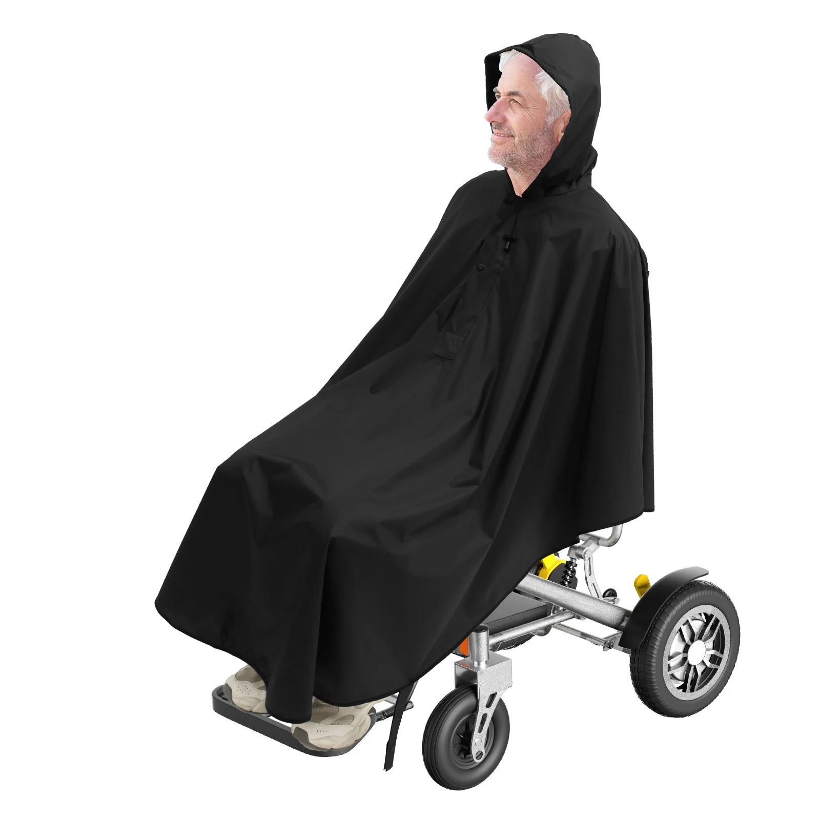 Reflective Wheelchair Poncho Waterproof Reflective Disability Elderly Wheelchair Raincoat Electric Scooter Rainproof Cover
