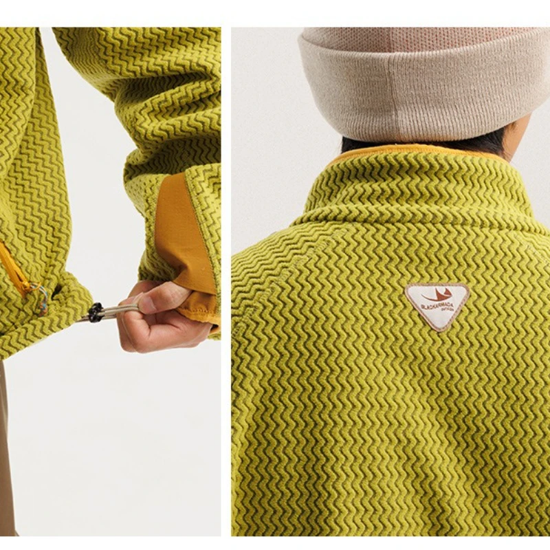 Stay Cozy Outdoors: سترة صوف مبطنة للجنسين ومجموعة هوديي شيربا للرجال كاجوال بياقة واقفة وسترة دافئة #3