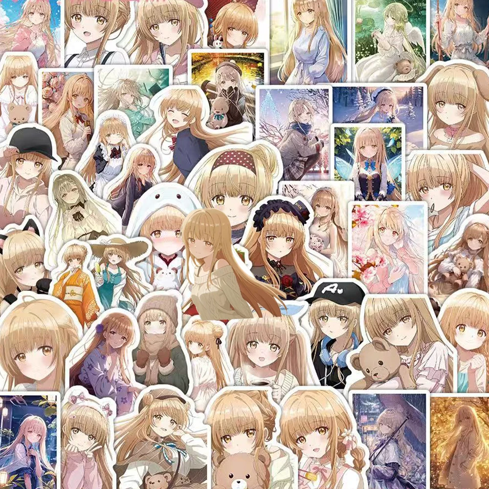 

10/30/65pcs Girls Shiina Mahiru Anime Stickers The Angel Next Door Spoils Me Rotten Sticker Laptop Scrapbooking Kawaii Decals