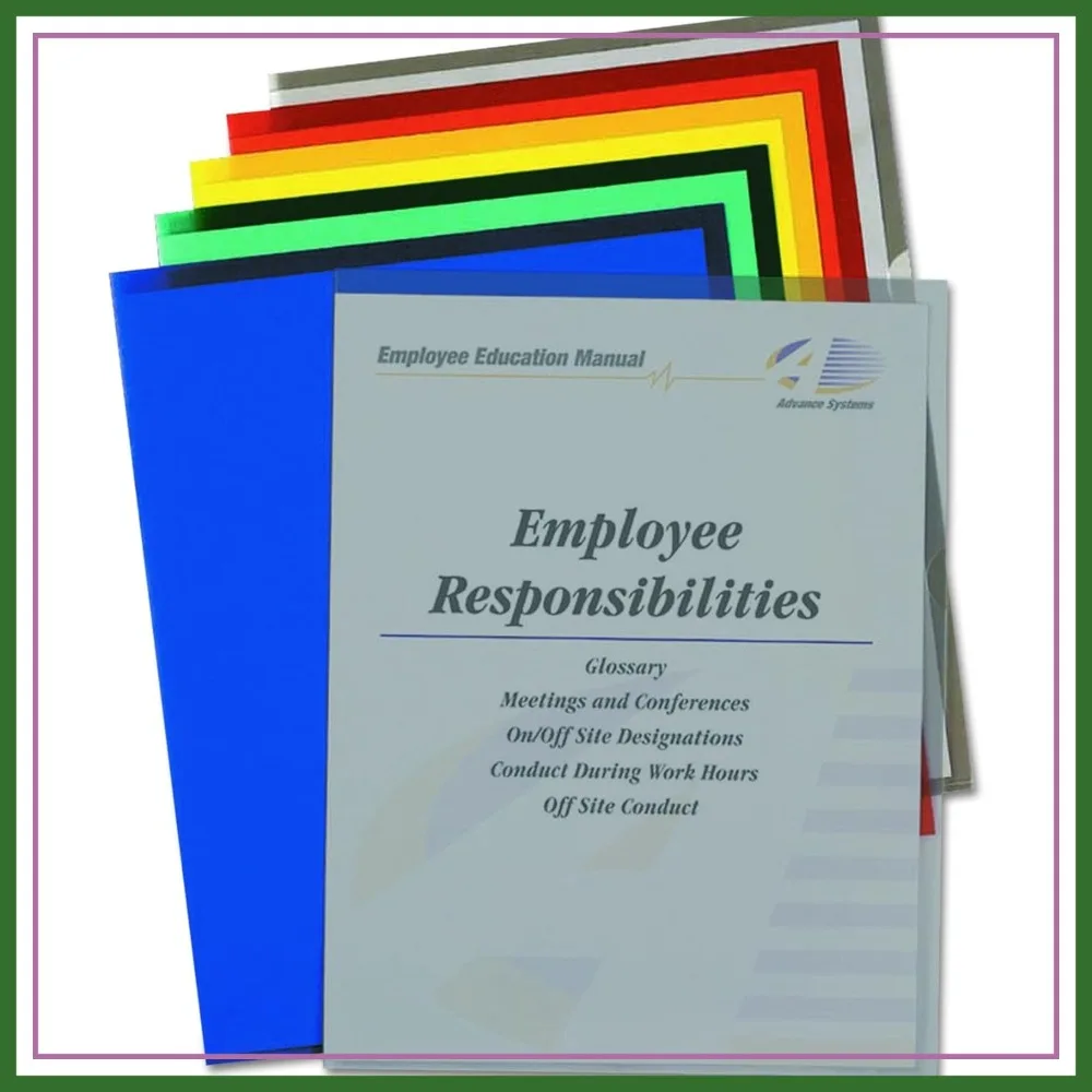 

Heavyweight Poly Project Folders, Letter Size, Holds 8.5x11, Assorted Colors, 25 Pack