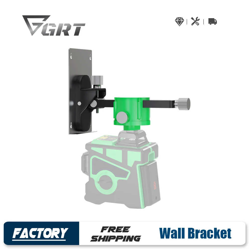 Laser Level Wall Bracket Super Strong Magnetic For 8/12/16 Lines 3D Laser Level 1/4'' Thread Hanging Bracket