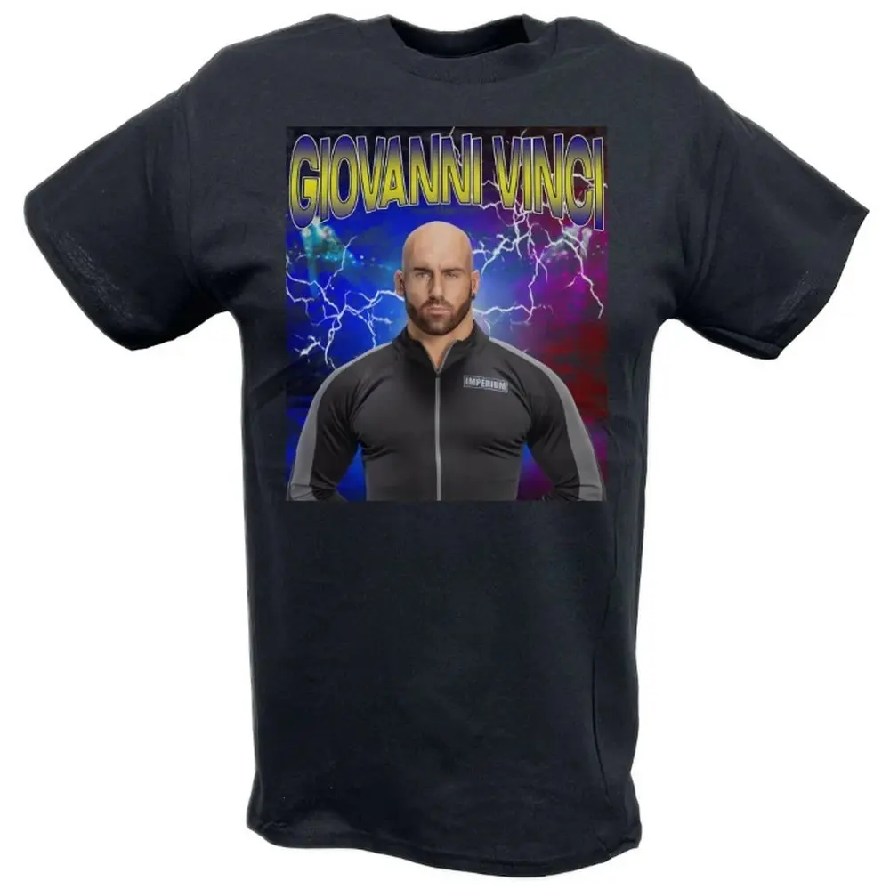 

2025 HOT SALE T SHIRTS Giovanni Vinci Highlight T-Shirt 00009516#A Wrestling Sports TEE Famous Wrestler FANS man clothes Street