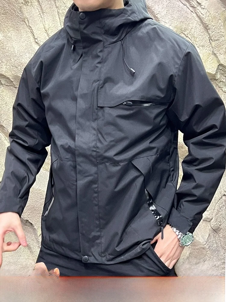 

ex Outdoor Windproof Fce Lined Hooded Jaet Casual Men's Autumn Winter Removeable Vest Series Jaet Stand Fit