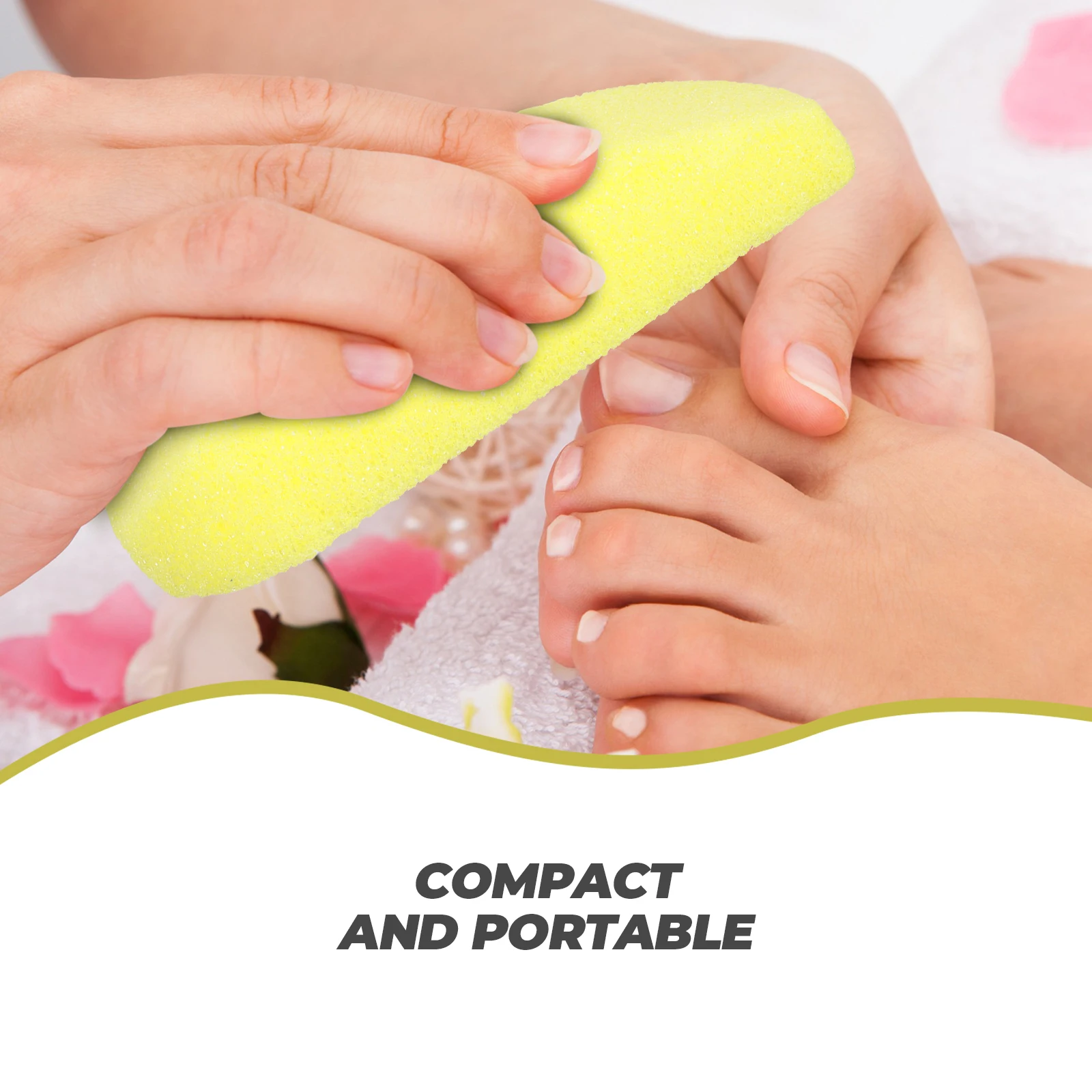 

4pcs Foot Care File High Quality PU Material Dead Skin Remover Reusable Hygienic Callus Pedicure Tool Nail File Scrubber