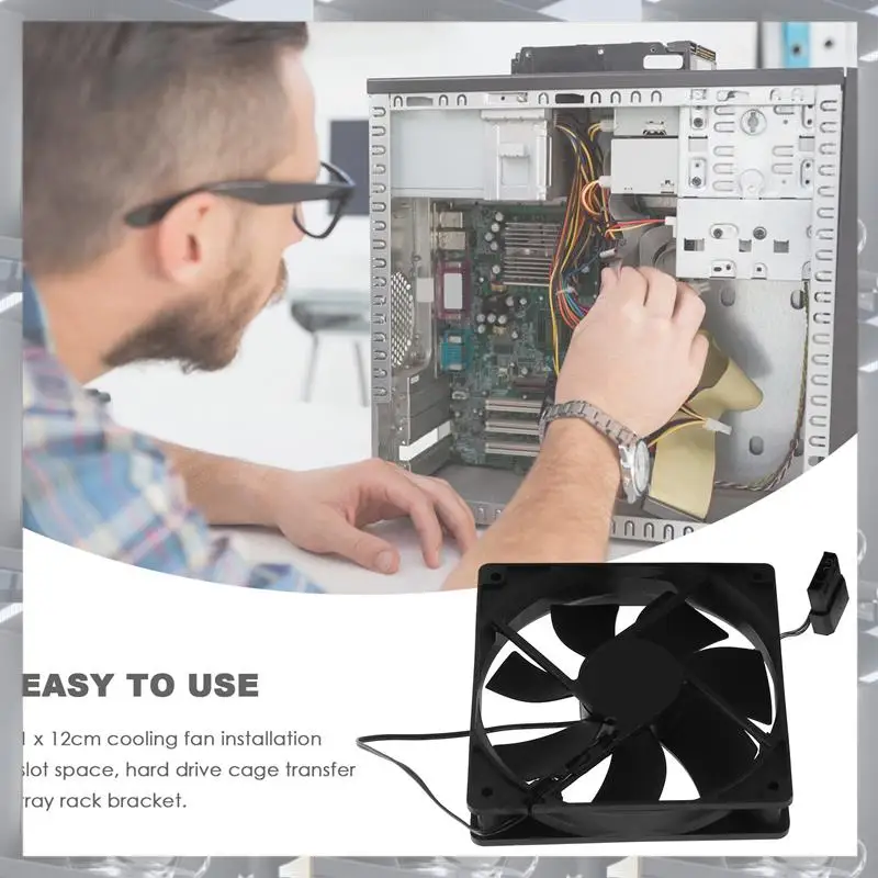 Hot Selling-Storage Expansion Hard Drive Cage DIY Hard Drive Disk Cage Rack 5.25 Inch To 5X 3.5Inch Bracket With 12Cm Fan,Storag