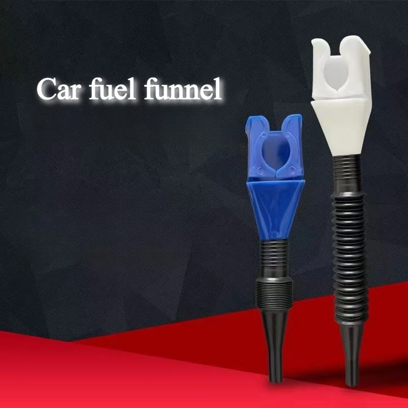 

2Pcs Plastic Car Motorcycle Refueling Gasoline Engine Oil Funnel Filter Conveying Tool Oil Change Funnel Accessories