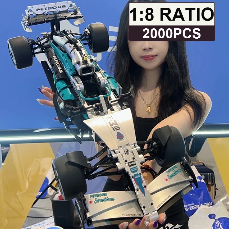

2000 шт., набор строительных блоков для гоночного автомобиля Formula, набор высокоточных моделей масштаба 1:8 для детей, взрослых, подростков, подарок для мальчиков и девочек