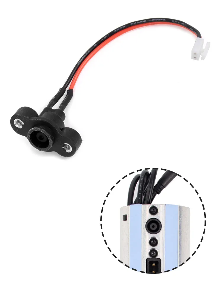Port de chargement de contrôleur de Scooter électrique, cordon d'alimentation pour Segway Ninebot ES1 ES2 ES3 ES4, connecteur de câble d'alimentation pour Skateboard